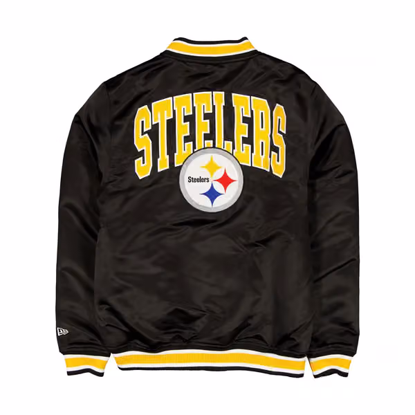 Pittsburgh Steelers Sport Classics Satin NFL Jacket Black view 2