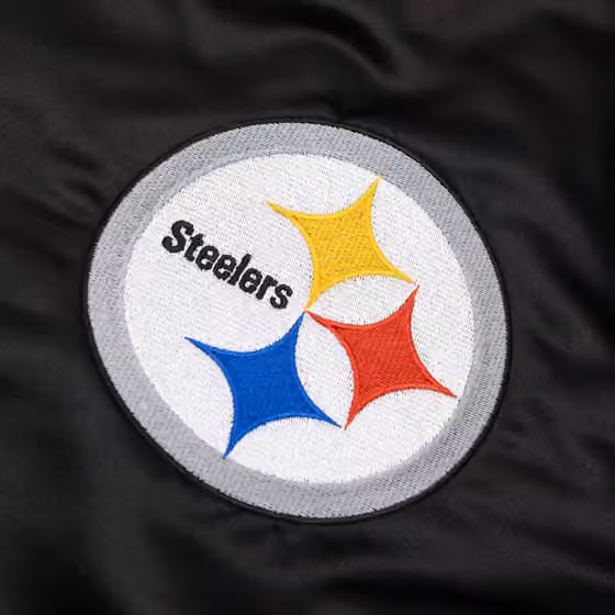 Pittsburgh Steelers Sport Classics Satin NFL Jacket Black view 4