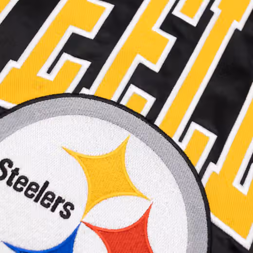 Pittsburgh Steelers Sport Classics Satin NFL Jacket Black view 3