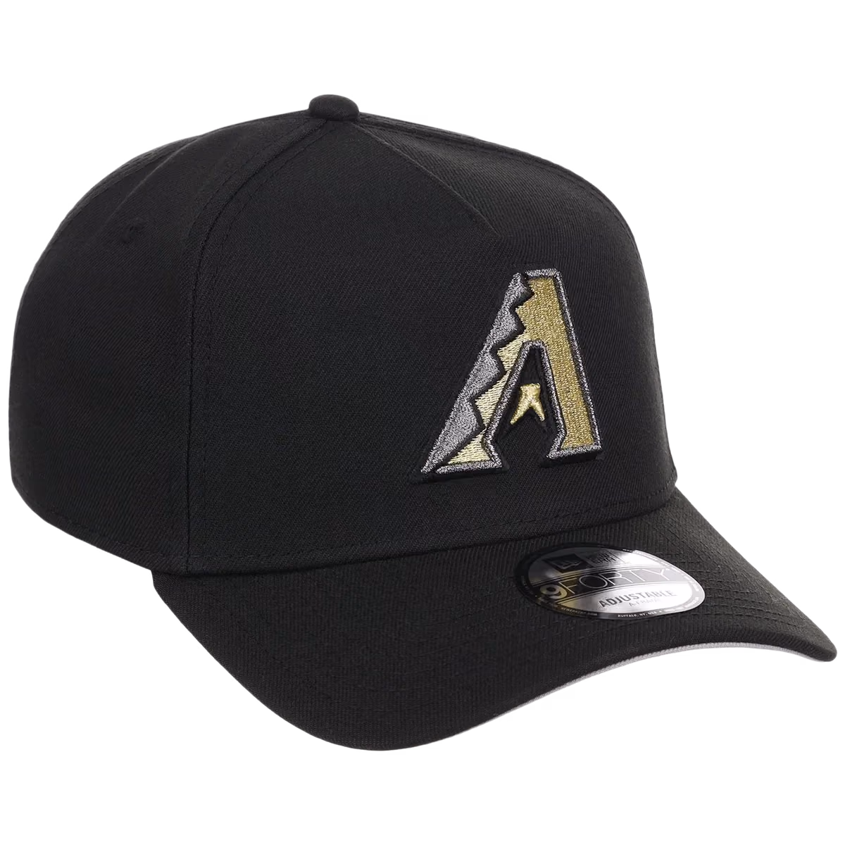 Arizona Diamondbacks MLB Black x Gold FASHION CORE New Era 9FORTY A-Frame front view