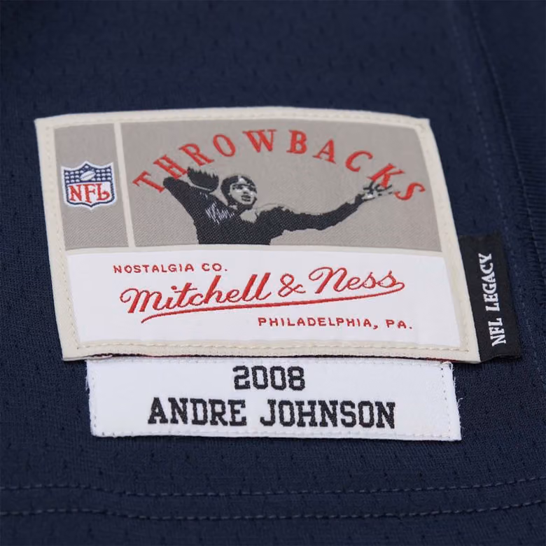 Andre Johnson #80 Houston Texans 2008 Legacy Throwback NFL Jersey Navy view 3