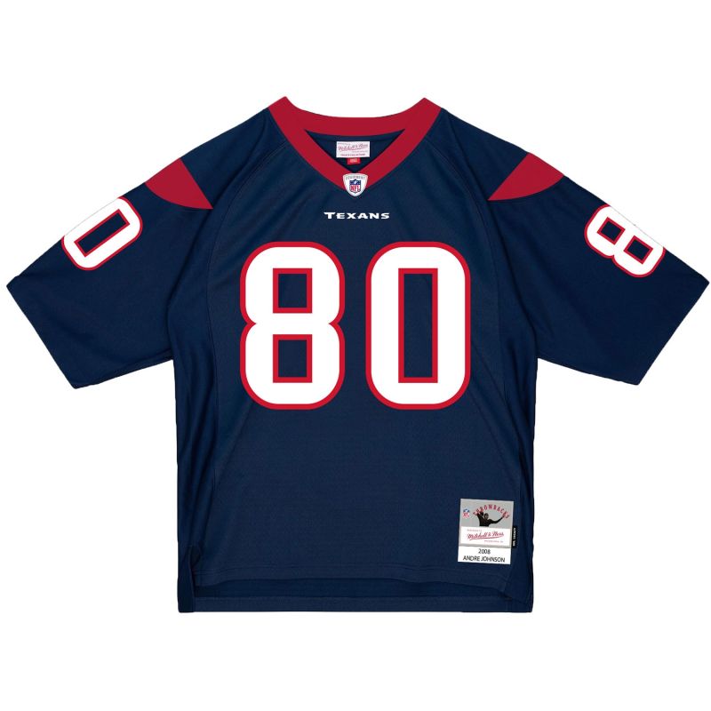 Andre Johnson #80 Houston Texans 2008 Legacy Throwback NFL Jersey Navy view 2