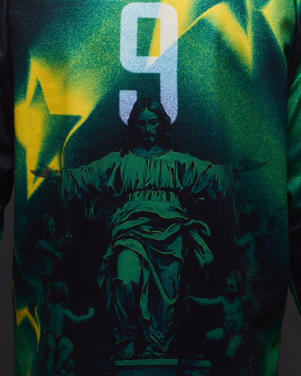 Jersevo Custom Personalized Brazil Longsleeve Polo detail view 5