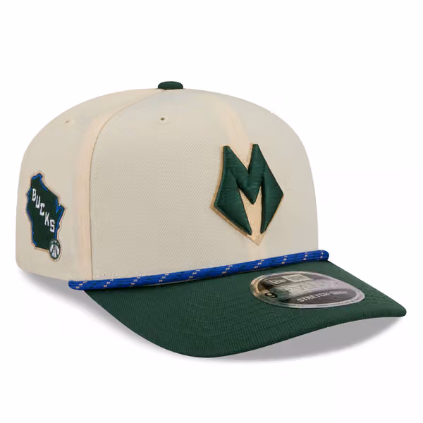 Milwaukee Bucks 2025-26 NBA City Edition 9SEVENTY Stretch-Snap Cap product photo