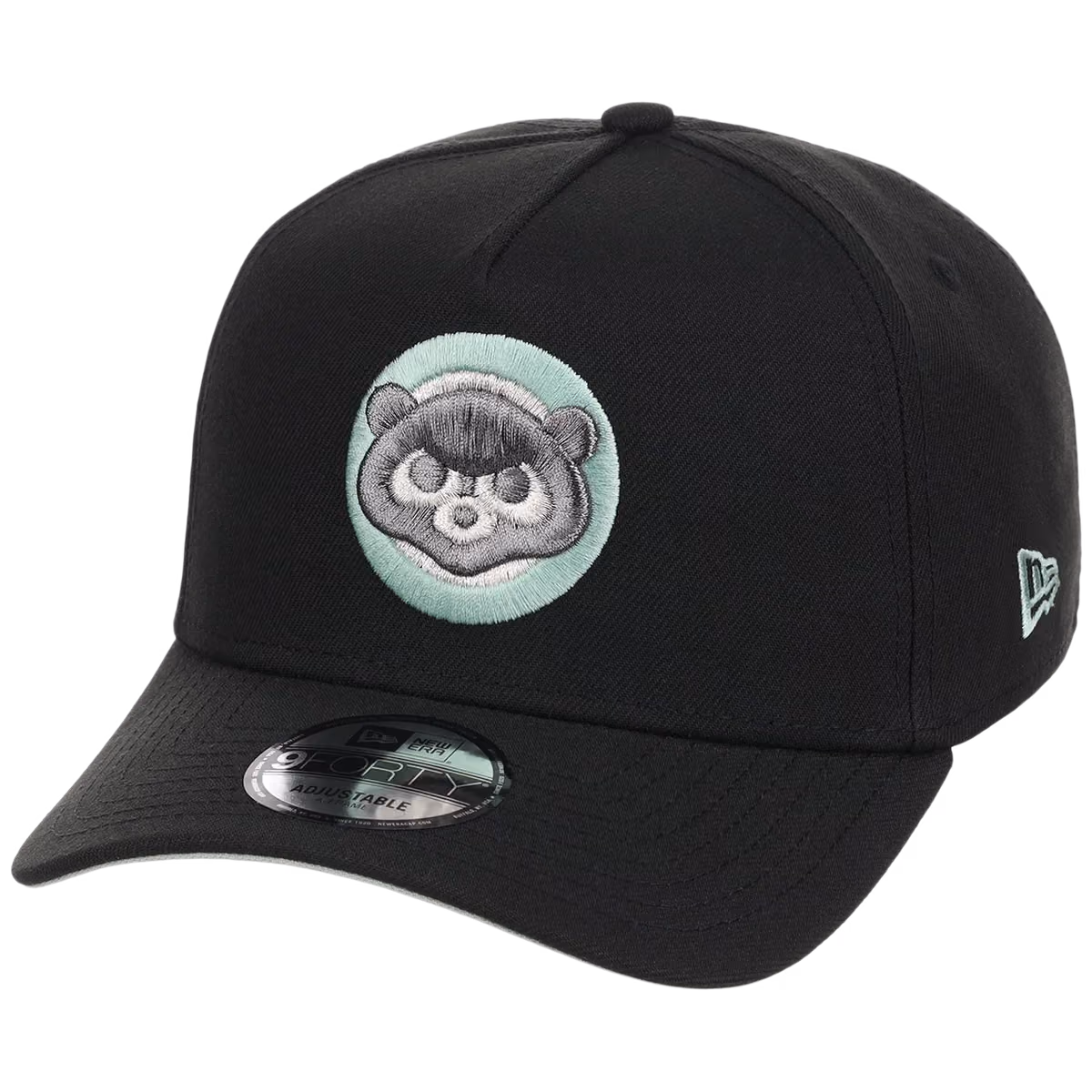 Chicago Cubs MLB Alpine Snow New Era 9FORTY A-Frame detail view