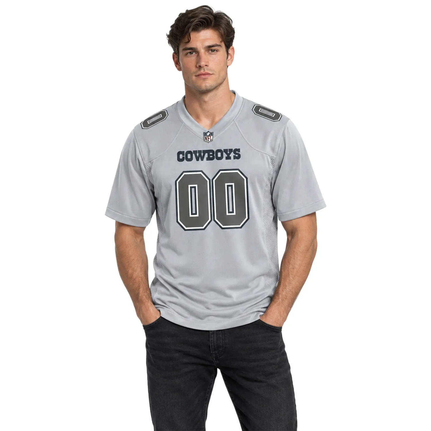 Dallas Cowboys Gray Jersey 2026 Custom Name and Number Epic NFL Apparel
