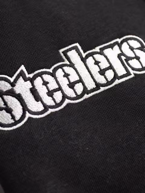 Pittsburgh Steelers Letterman Hooded NFL Jacket Black view 4