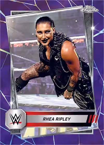 2025 Topps Chrome Sapphire WWE Wrestling Hobby Box view 2