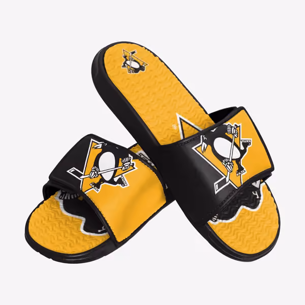 Pittsburgh Penguins Big Logo NHL Gel Slides view 2