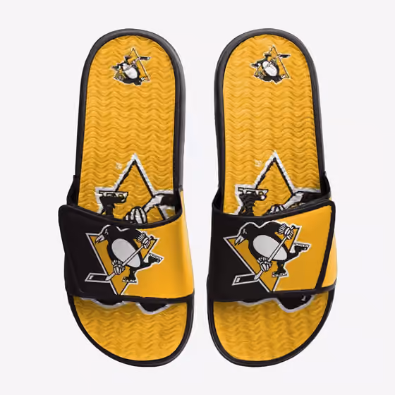Pittsburgh Penguins Big Logo NHL Gel Slides view 1