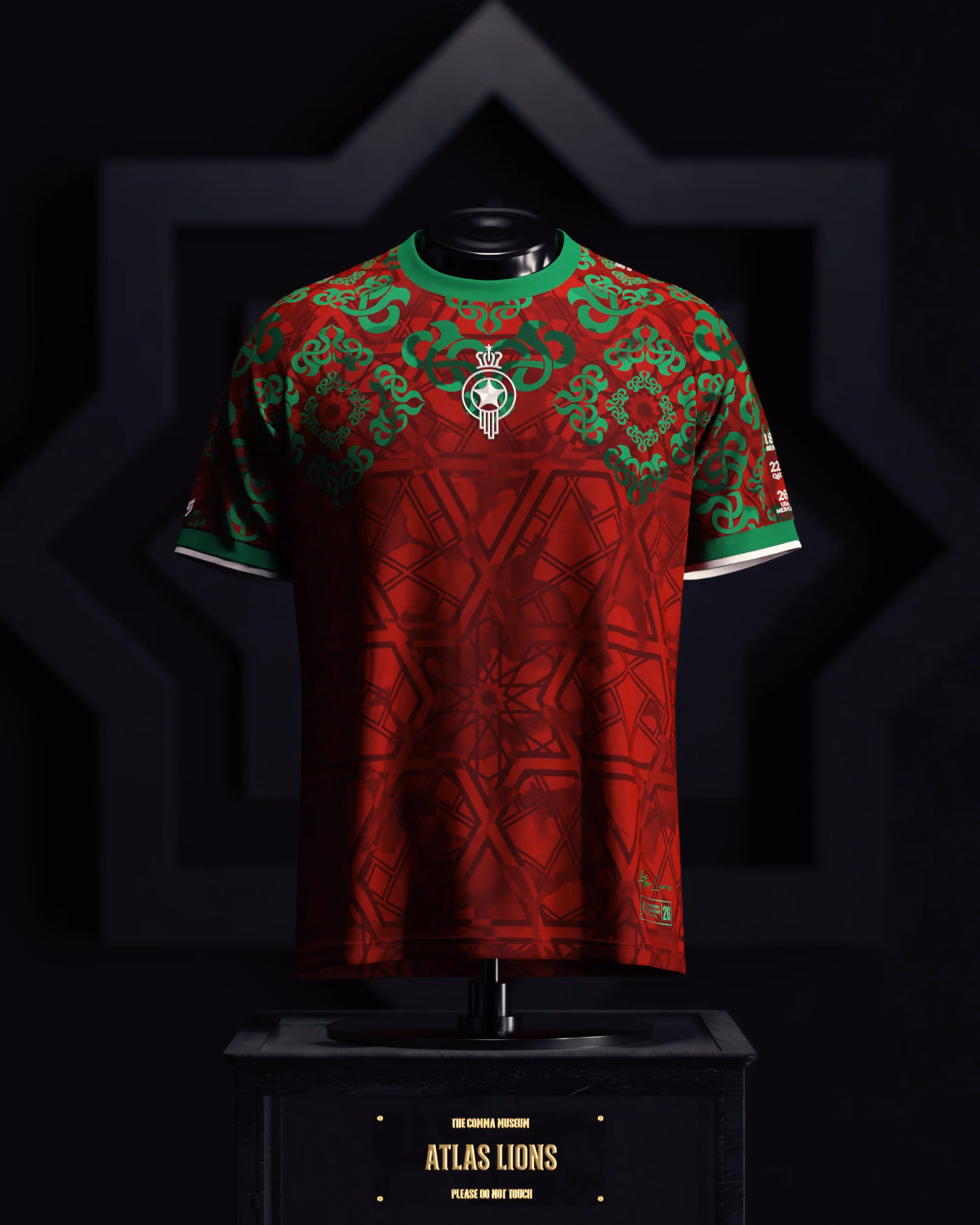 Jersevo Custom Personalized Morocco Heritage Jersey (2026WC Edition) front view