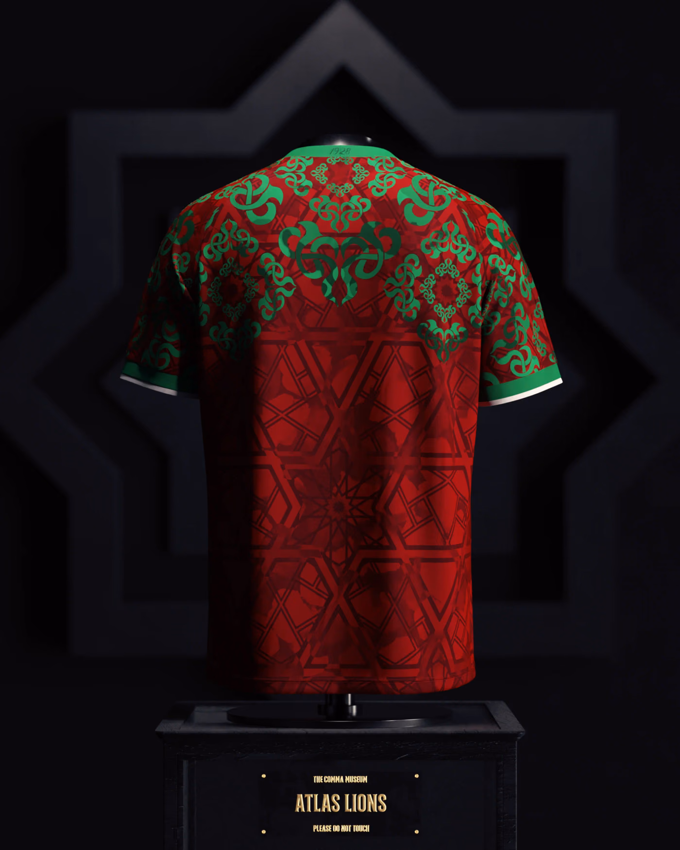 Jersevo Custom Personalized Morocco Heritage Jersey (2026WC Edition) back view