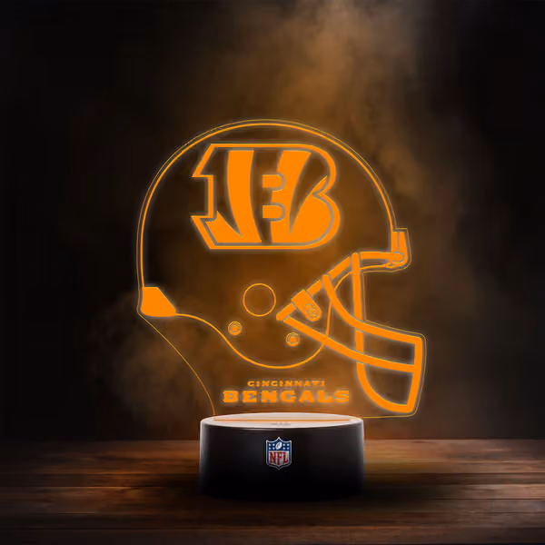 Cincinnati Bengals NFL Helmet LED Sign view 1