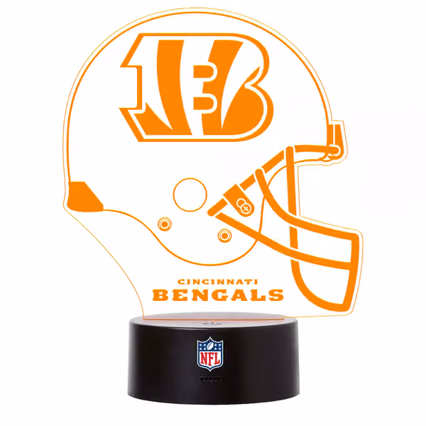 Cincinnati Bengals NFL Helmet LED Sign view 2