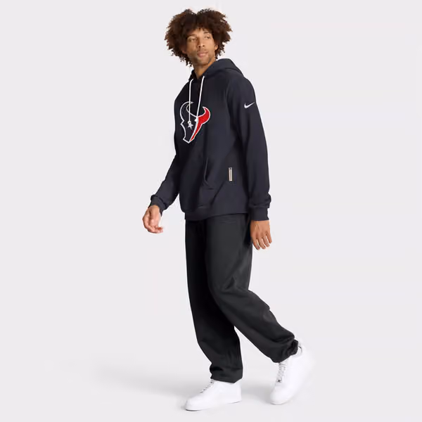 Houston Texans 2025 NFL Sideline Nike Standard Issue Hoodie Navy view 4