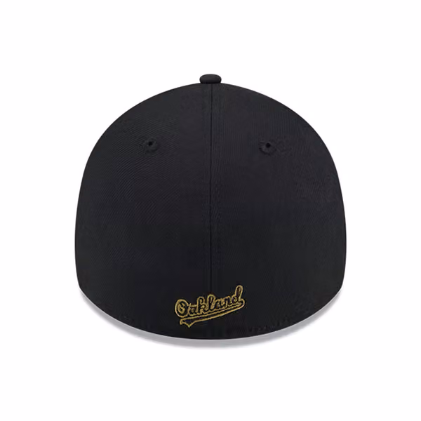 Oakland Athletics 2024 MLB Armed Forces New Era 39THIRTY Flex Cap Black view 2