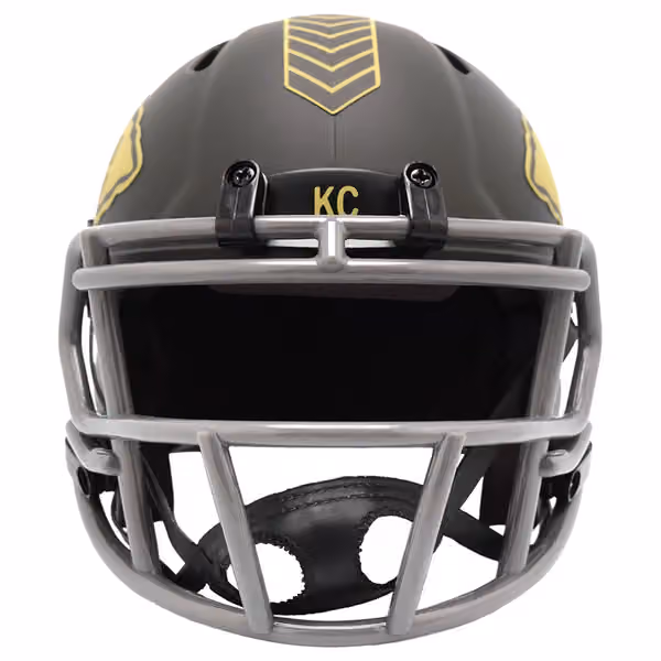 Kansas City Chiefs 2025 Salute to Service NFL Speed Mini Helmet view 2