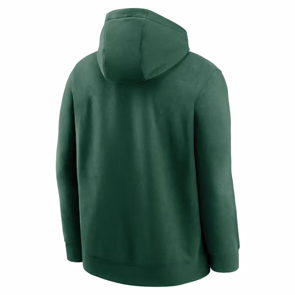 New York Jets Throwback Nike Club NFL Hoodie Green view 2
