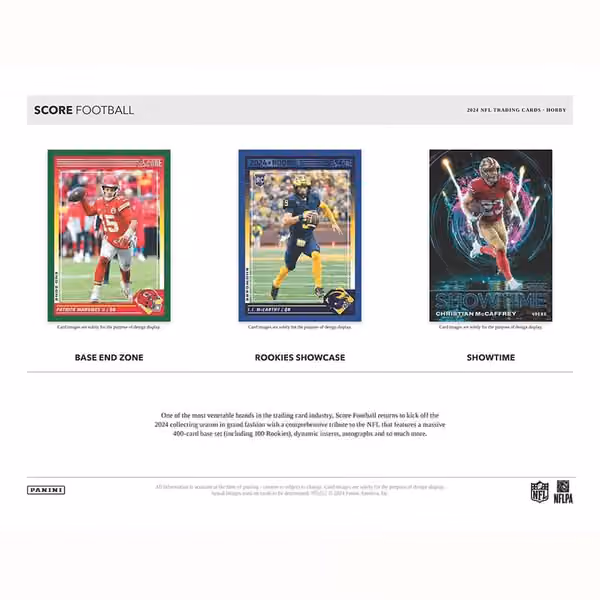 2024 Panini Score Football NFL Hobby Box view 3