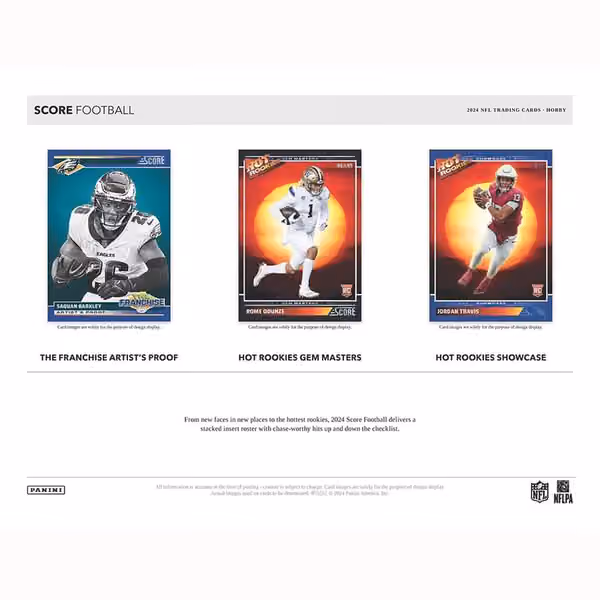 2024 Panini Score Football NFL Hobby Box view 4
