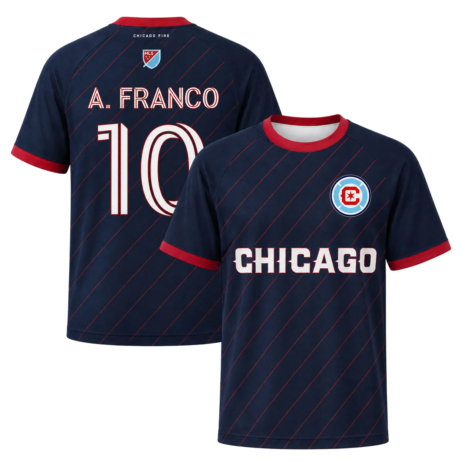 Andre Franco Chicago Fire Jersey Vibrant Navy Kit