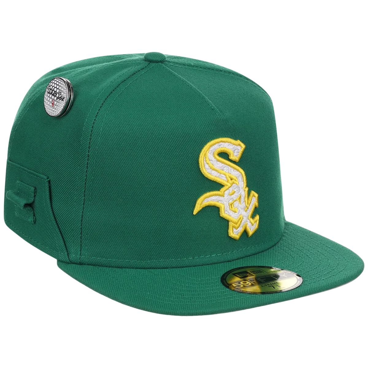 Chicago White Sox MLB Augusta Bloom New Era 59FIFTY w/ Golf Pin front view
