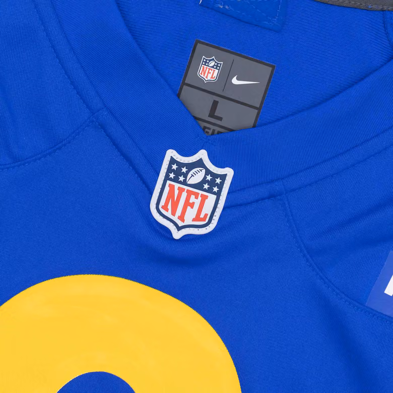 Matthew Stafford #9 Los Angeles Rams Nike Game NFL Football Jersey Blue view 5
