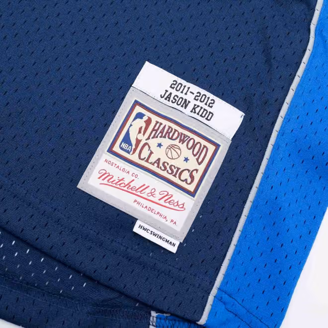 Jason Kidd #2 Dallas Mavericks 2011-12 Mitchell & Ness Swingman NBA Jersey Navy view 3