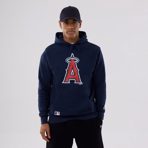 Los Angeles Angels Team Logo MLB Hoodie Navy view 1