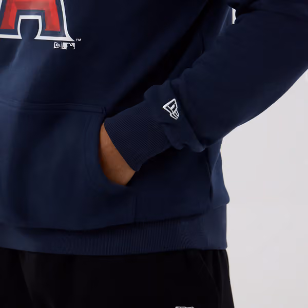 Los Angeles Angels Team Logo MLB Hoodie Navy view 4
