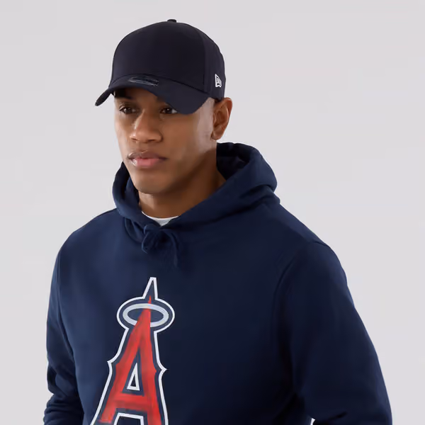 Los Angeles Angels Team Logo MLB Hoodie Navy view 3