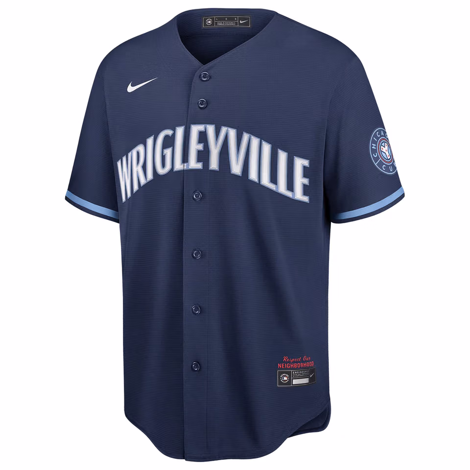 Chicago Cubs Nike City Connect MLB Jersey Navy view 1