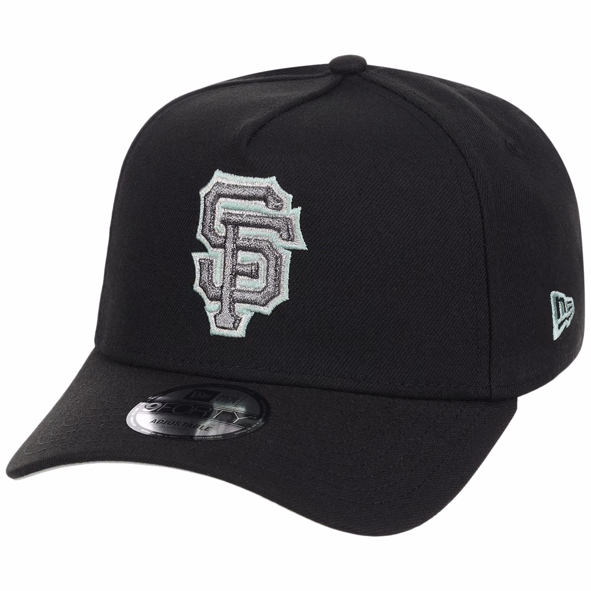 San Francisco Giants MLB Alpine Snow New Era 9FORTY A-Frame detail view