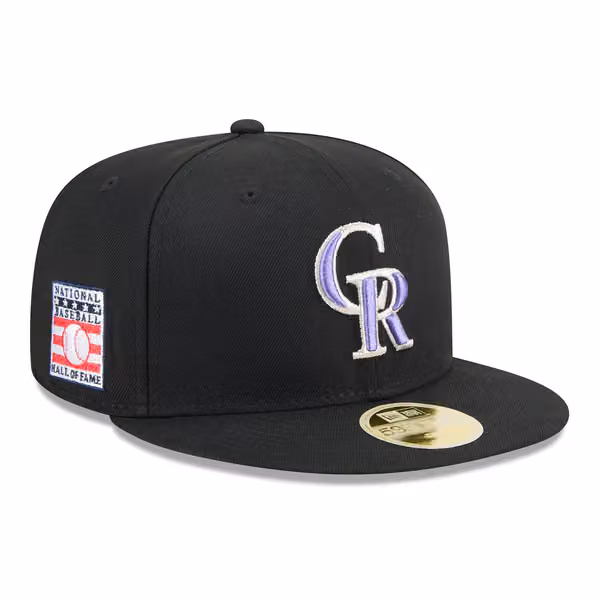 Colorado Rockies 2025 MLB Hall of Fame 59FIFTY Fitted Cap Black product photo