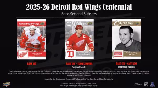 2025/26 Upper Deck Detroit Red Wings 100 Years Centennial Hockey Hobby Tin Box view 2