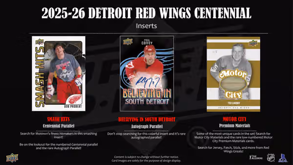 2025/26 Upper Deck Detroit Red Wings 100 Years Centennial Hockey Hobby Tin Box view 3