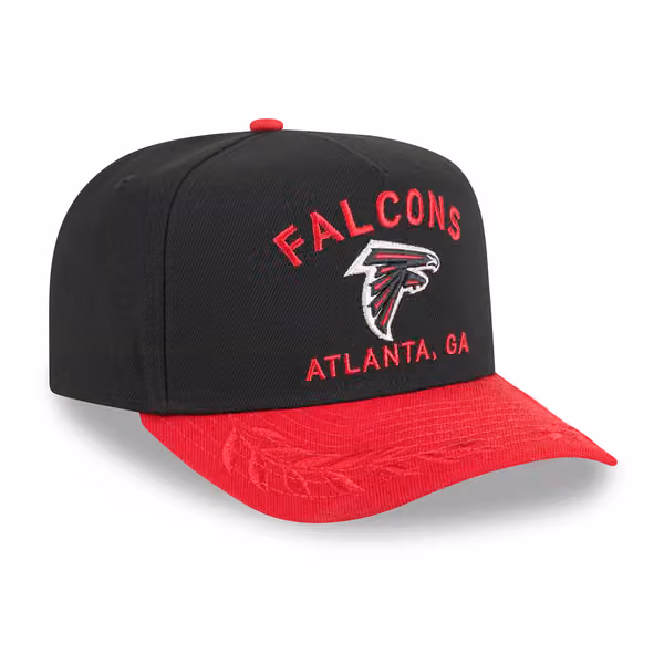 Atlanta Falcons 2025 NFL Draft New Era 9FIFTY A-Frame Snapback Cap Black view 4