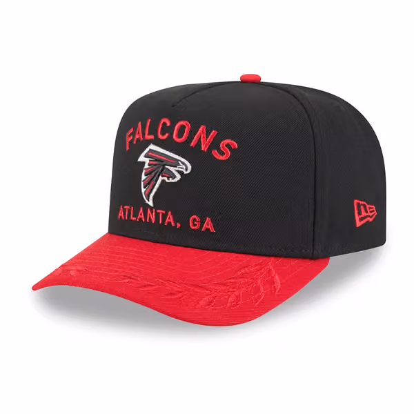 Atlanta Falcons 2025 NFL Draft New Era 9FIFTY A-Frame Snapback Cap Black view 1