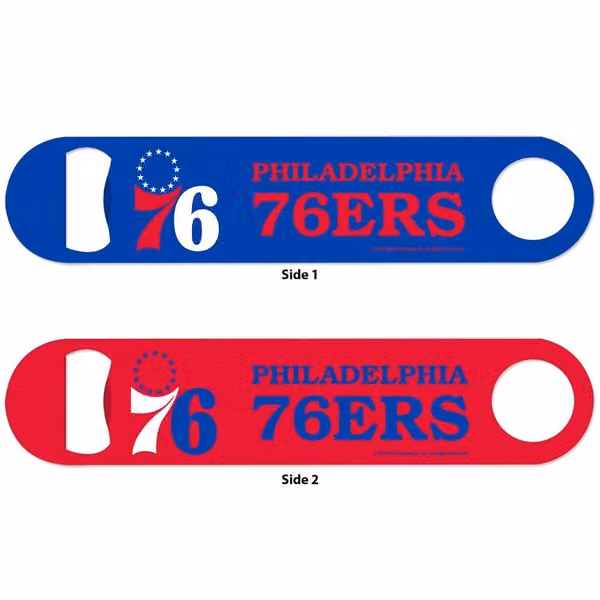Philadelphia 76ers NBA WinCraft Metal Bottle Opener view 1