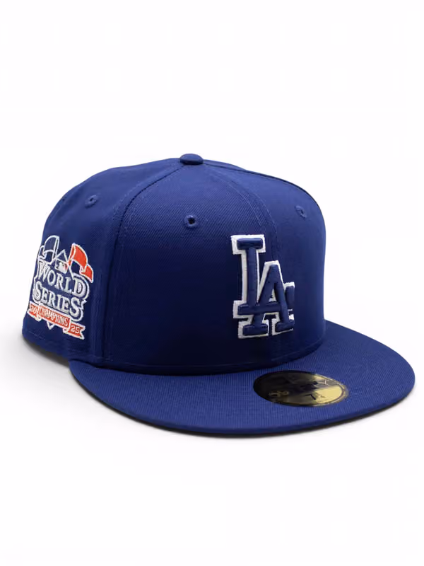 Los Angeles Dodgers World Series Champions 2025 Outline 59FIFTY Fitted MLB Cap Blue product photo