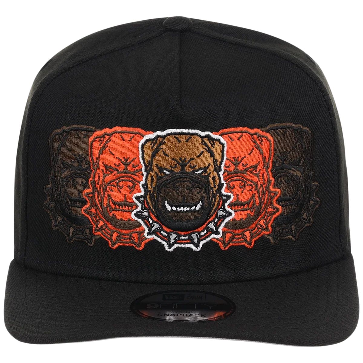Cleveland Browns NFL Seismic New Era 9FIFTY A-Frame detail view