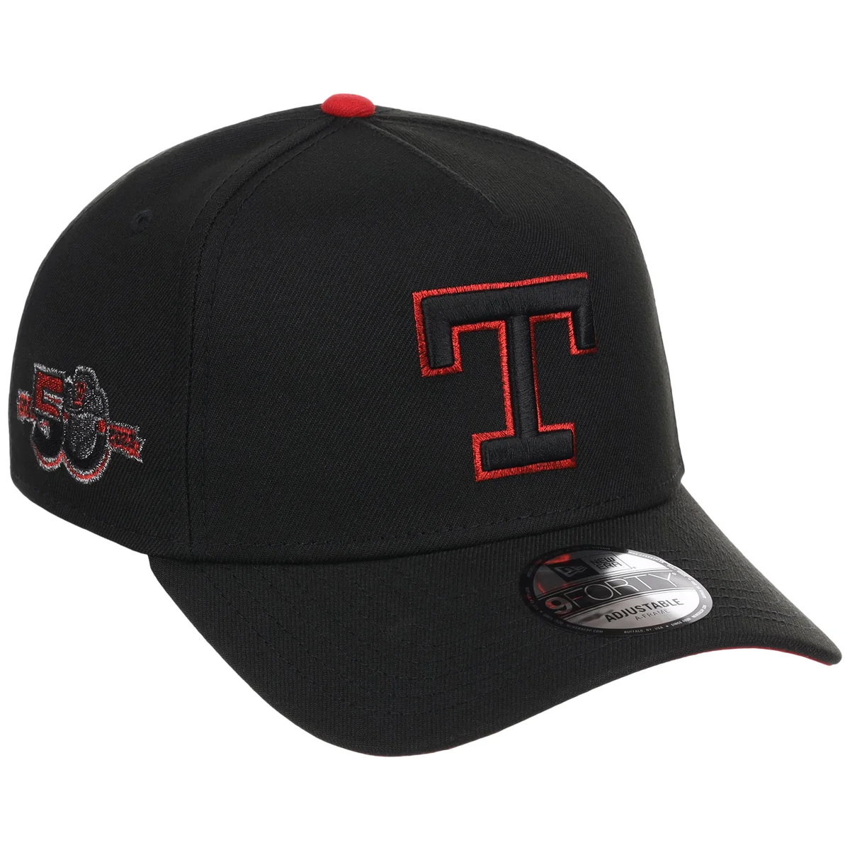 Texas Rangers MLB Midnight Massacre New Era 9FORTY front view