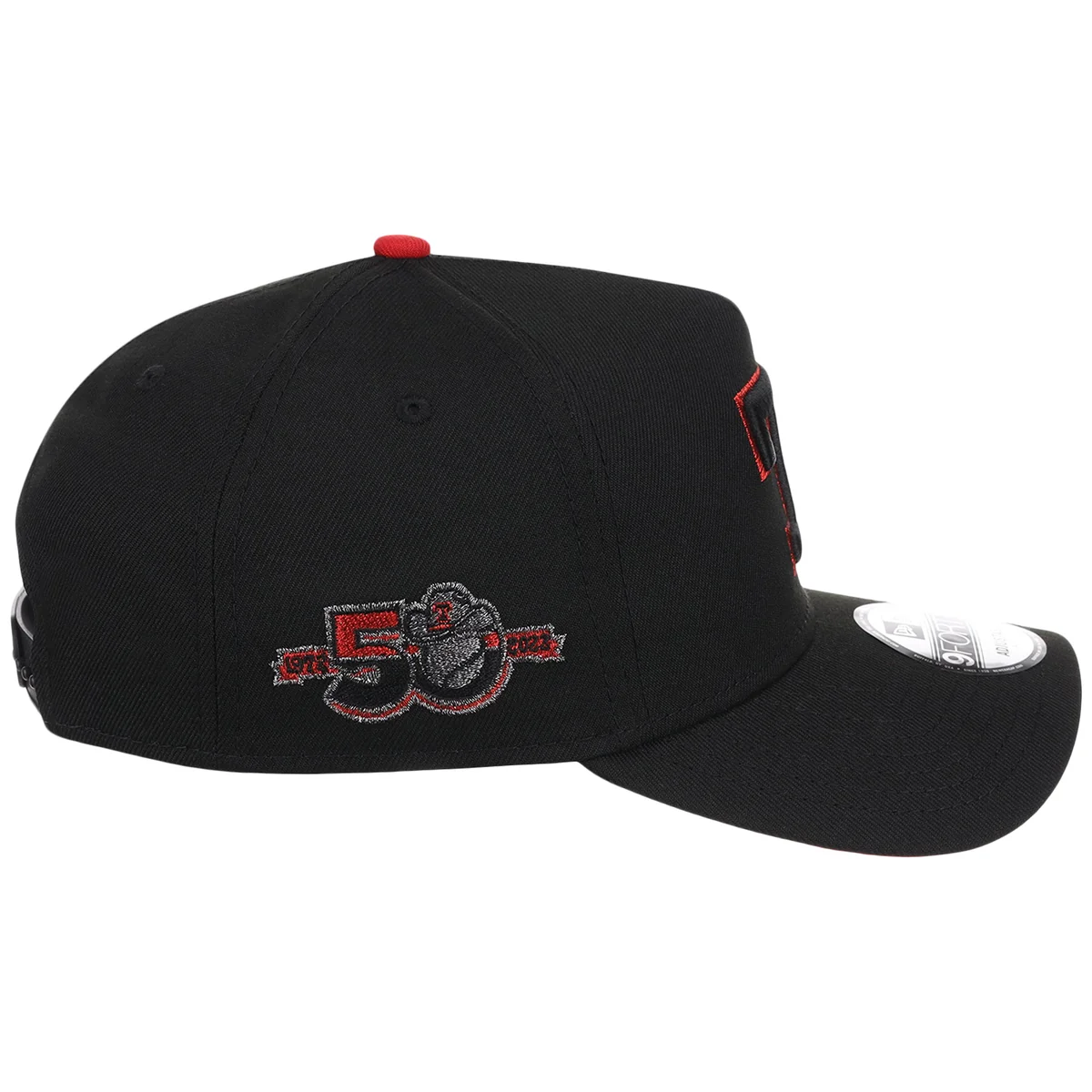 Texas Rangers MLB Midnight Massacre New Era 9FORTY detail view