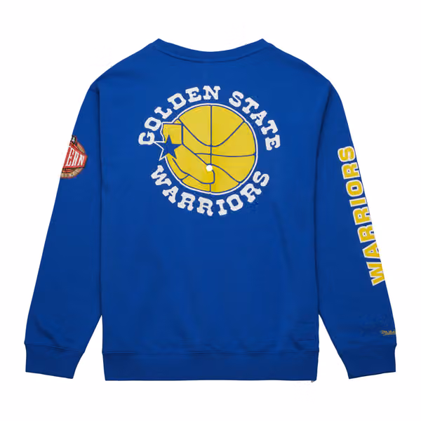 Golden State Warriors Mitchell & Ness There and Back NBA Crewneck Sweater view 2