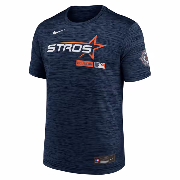 Houston Astros City Connect 2026 MLB Authentic Velocity T-Shirt Navy view 1