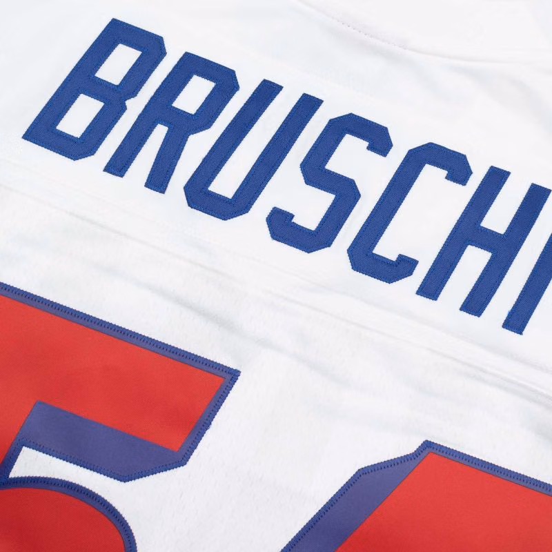 Tedy Bruschi #54 New England Patriots 1996 Legacy Throwback NFL Jersey Weiß view 4
