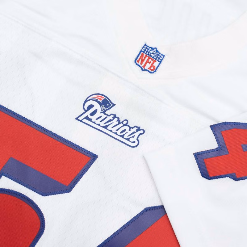 Tedy Bruschi #54 New England Patriots 1996 Legacy Throwback NFL Jersey Weiß view 5