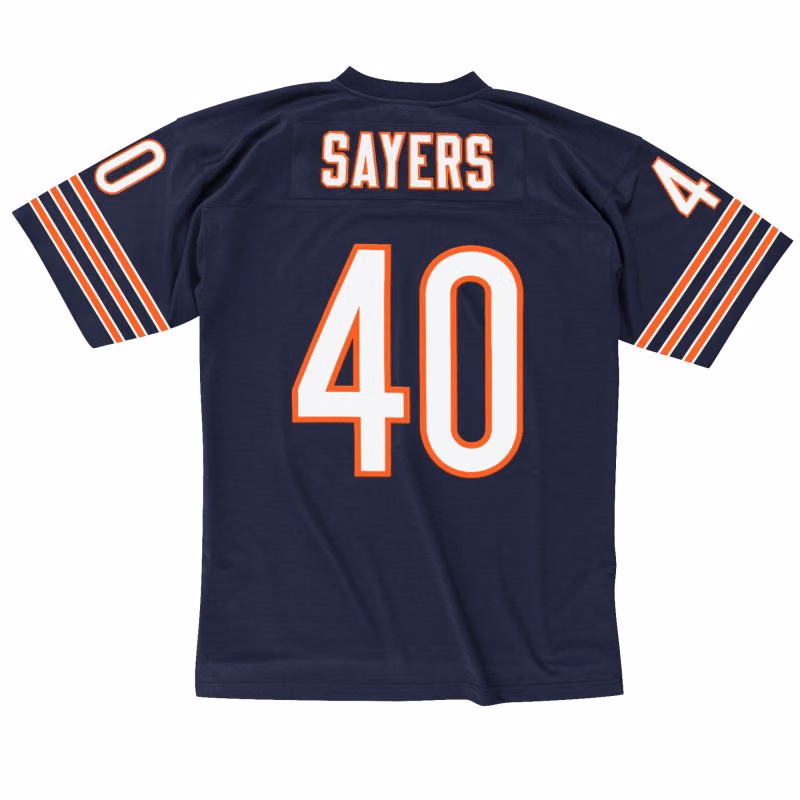 Gale Sayers #40 Chicago Bears Mitchell & Ness Throwback NFL Jersey Navy view 2