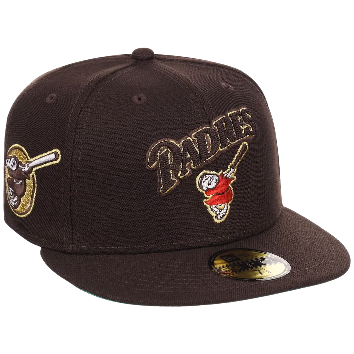 San Diego Padres San Diego Crown the City (Dark Brown/Dark Brown)New Era 59FIFTY front view