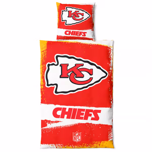 Kansas City Chiefs Raw NFL Bedding Set view 1